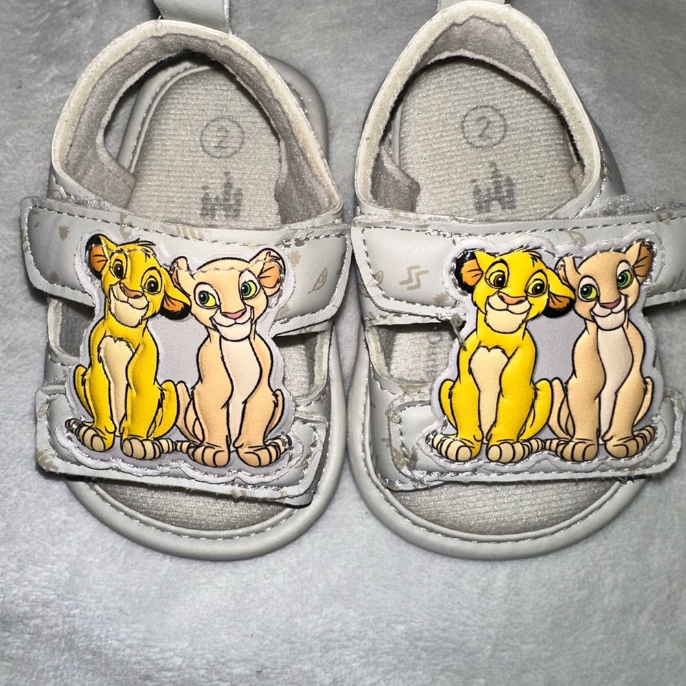 Disney Baby Shoes with Simba and Nala - Cream